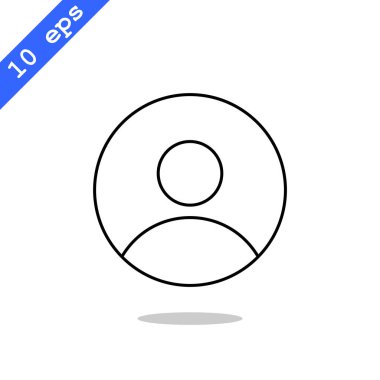 adam düz stil ikonu