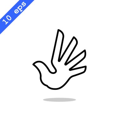 Kuş düz stil simgesi