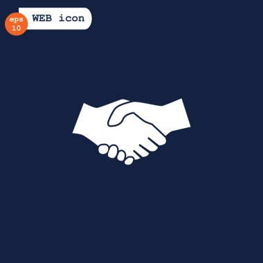 el sıkışma düz stil ikonu