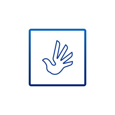 Kuş düz stil simgesi