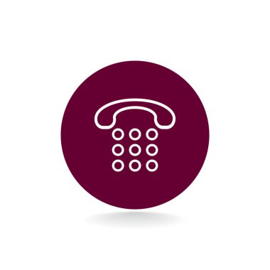 Telefon düz stil ikonu