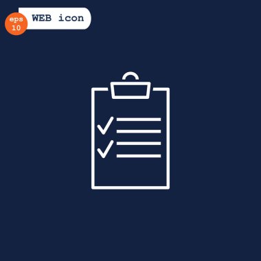 Not defteri düz stil ikonu