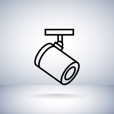 el feneri düz stil ikonu