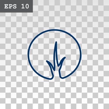 ağaç düz stil ikonu