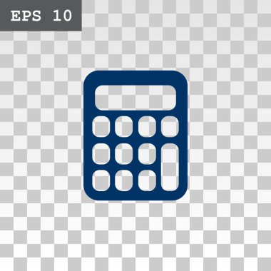 Hesap makinesi düz stil ikonu