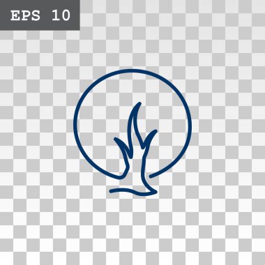 ağaç düz stil ikonu