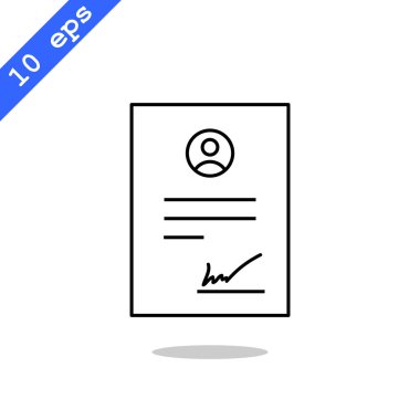 İş sözleşmesi simgesi 