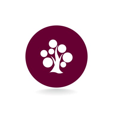 ağaç düz stil ikonu