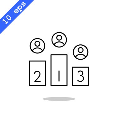 Şampiyon podyum simgesi