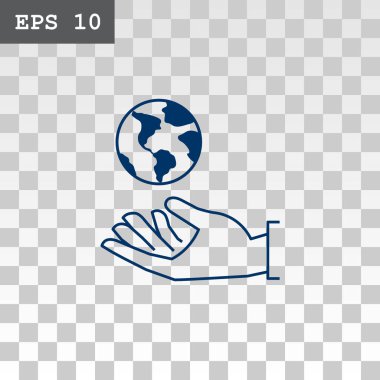 el ele tutuşan dünya simgesi 