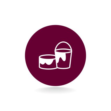 Kova düz stil ikonu