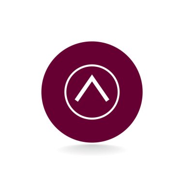 ok düz stil simgesi