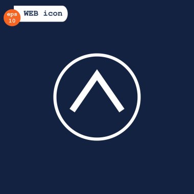 ok düz stil simgesi