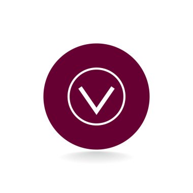 ok düz stil simgesi