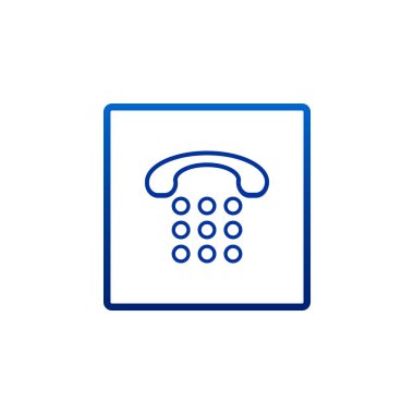 Telefon düz stil ikonu