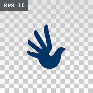 Kuş düz stil simgesi