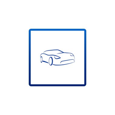 Otomobil düz stil ikonu