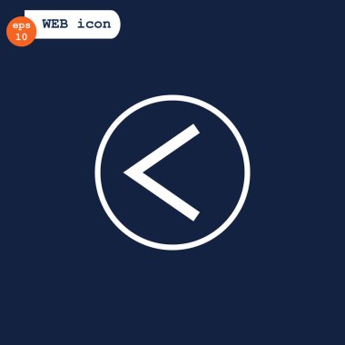 ok düz stil simgesi