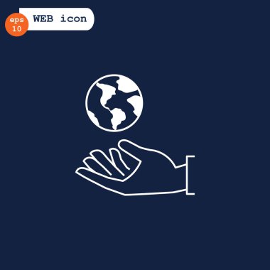 el ele tutuşan dünya simgesi 