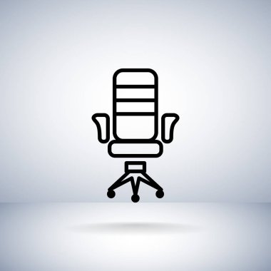 kol-sandalye düz stil ikonu