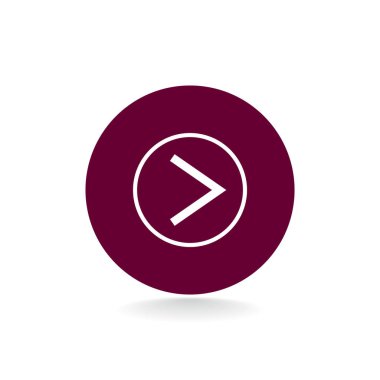 ok düz stil simgesi