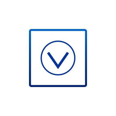 ok düz stil simgesi