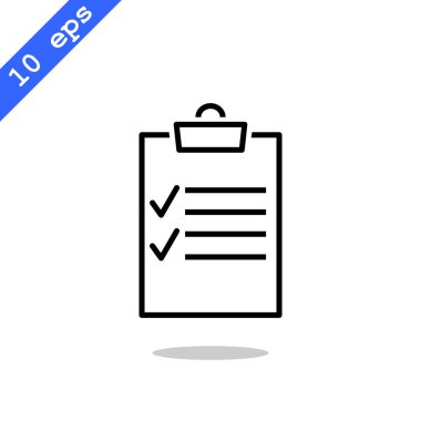 Not defteri düz stil ikonu