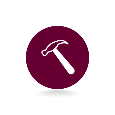 Çekiç düz stil ikonu