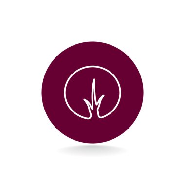 ağaç düz stil ikonu