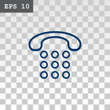 Telefon düz stil ikonu