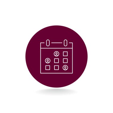 Takvim düz stil ikonu