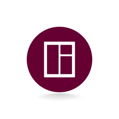 pencere düz stil simgesi