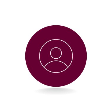 adam düz stil ikonu