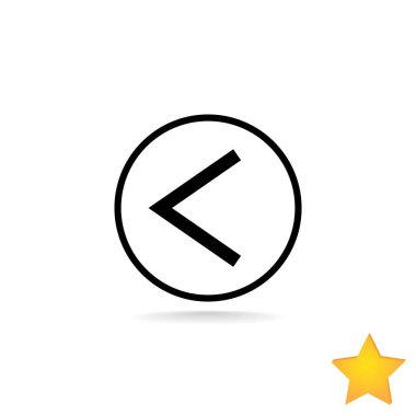 ok düz stil simgesi