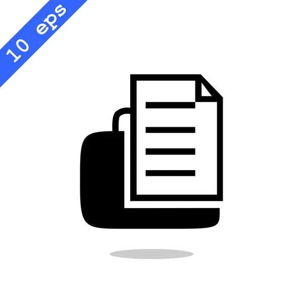 Document flat style icon — Stock Vector