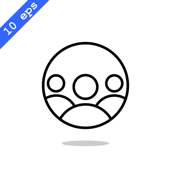 Groep mensen pictogram — Stockvector