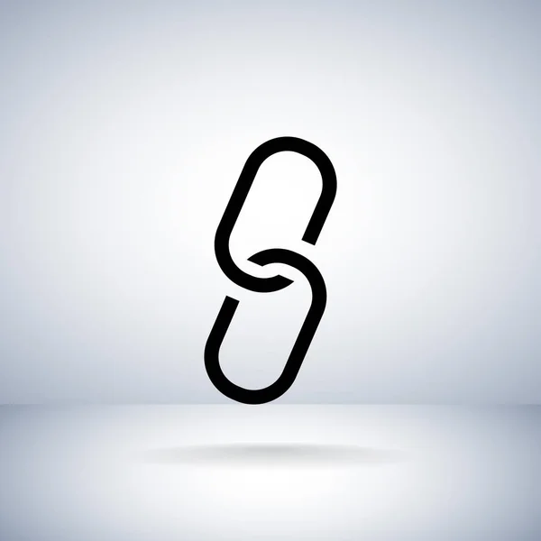 Clip icono de estilo plano — Vector de stock