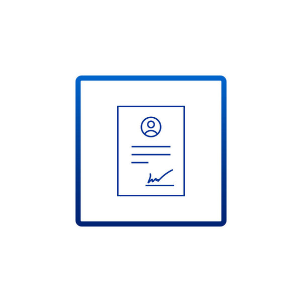 Business contract icon 