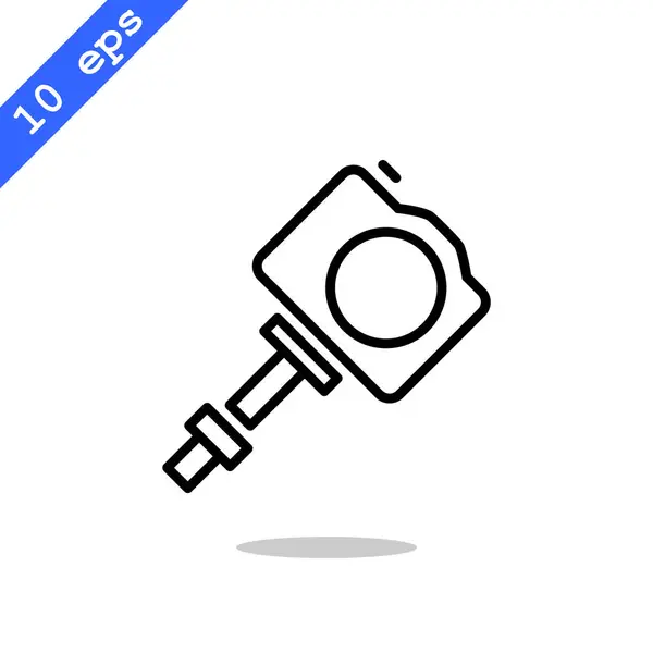 Monopod för selfie ikon — Stock vektor