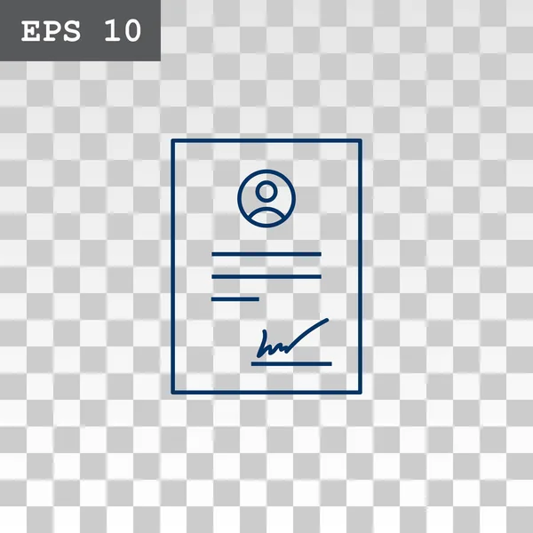 Business Contract pictogram — Stockvector