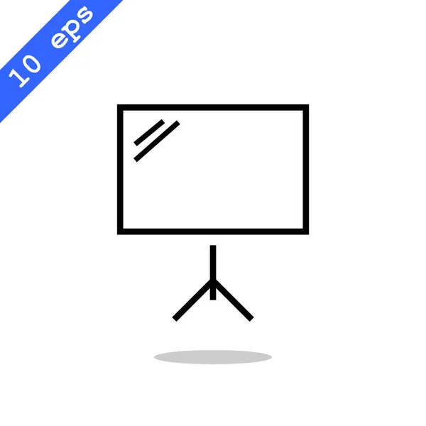 Blank presentation billboard icon — Stock Vector