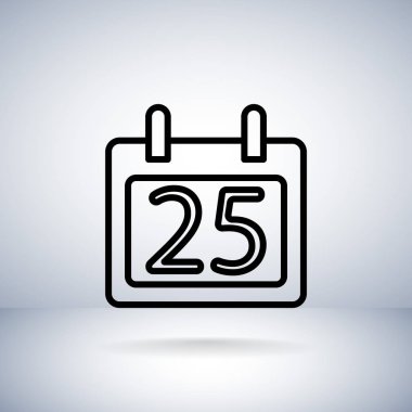 Takvim düz stil ikonu