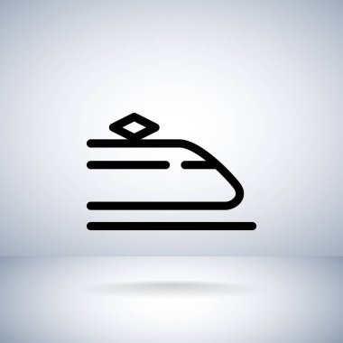 Tren düz stil ikonu