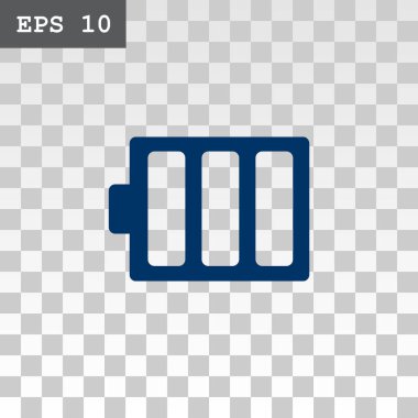 Pil düz stil simgesi