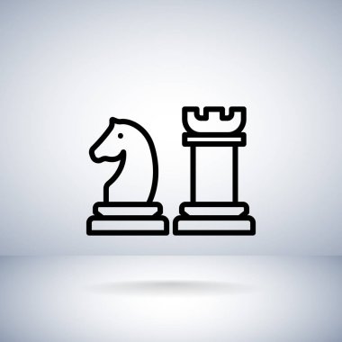 Satranç düz simgesi