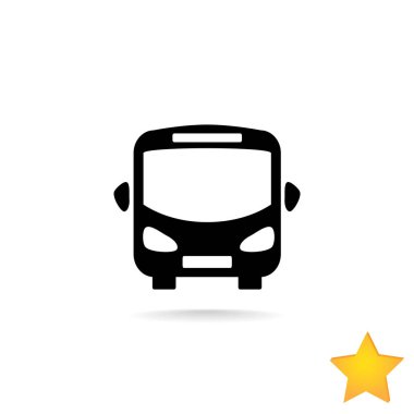 Otobüs Düz Simgesi