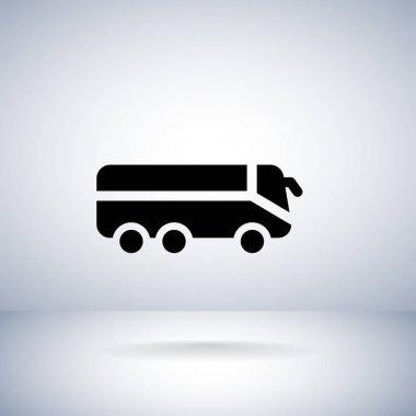 Otobüs düz stil ikonu