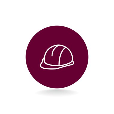 kask düz stil ikonu