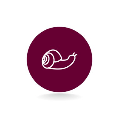 Salyangoz düz simgesi