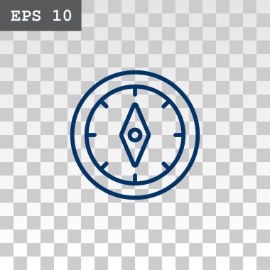 Pusula düz stil ikonu